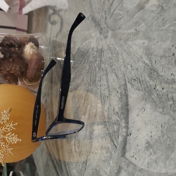 VALENTINO DESIGNER EYEGLASSES FRAMES LIKE NEW MARABLE BLACK AND BLUE Semi cat - Picture 8 of 11
